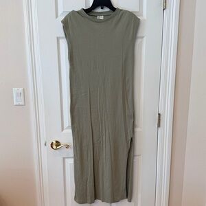 Sage Green Sleeveless Maxi Dress